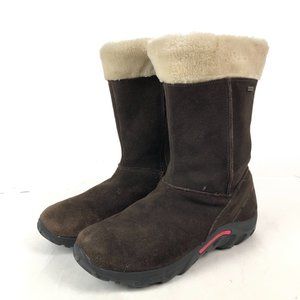 Merrell Jungle Moc Puff Winter Boots, Girls 7, Brown‎